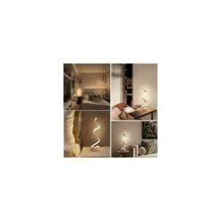 Lampe De Table Lampe De Chevet Design Spirale Moderne Lampe De Table Dimmable Touch Lampes De Chevet Blanc Chaud, Luminosité Réglable，Lampe à Lumière Chaude -Éclairage Domestique 100155713 4