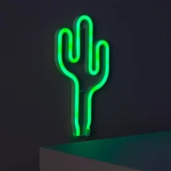 Néon LED Cactus à Piles VertAA - LR6