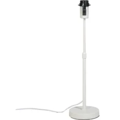 QAZQA Parte - Lampe De Table Moderne - 1 Lumière - Ø 140 Mm - Blanc - Design,Moderne - Éclairage Intérieur - Salon I Chambre I Cuisine I Salle à Manger