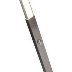 QAZQA Stylish Fl - LED Dimmable Lampadaire Moderne Variateur Inclus - 1 Lumière - H 1500 Mm - Acier - Design,Moderne - Éclairage Intérieur - Salon I Chambre I Cuisine I Salle à Manger -Éclairage Domestique 11884372 3