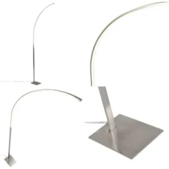 QAZQA Stylish Fl - LED Dimmable Lampadaire Moderne Variateur Inclus - 1 Lumière - H 1500 Mm - Acier - Design,Moderne - Éclairage Intérieur - Salon I Chambre I Cuisine I Salle à Manger -Éclairage Domestique 11884372 4
