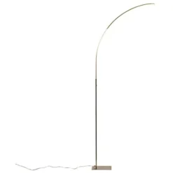 QAZQA Stylish Fl - LED Dimmable Lampadaire Moderne Variateur Inclus - 1 Lumière - H 1500 Mm - Acier - Design,Moderne - Éclairage Intérieur - Salon I Chambre I Cuisine I Salle à Manger -Éclairage Domestique 11884372 5