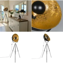 QAZQA Magna Yeyang - Lampe De Table Trépied/tripode Moderne - 1 Lumière - H 160 Cm - Noir - Moderne - Éclairage Intérieur - Salon I Chambre I Cuisine I Salle à Manger -Éclairage Domestique 11947314 4