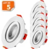 Lot De 5 Spot LED Encastrable Pour Plafond 5W Blanc Neutre Transformateur Intégré