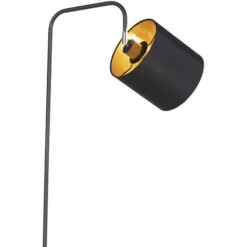 QAZQA Lofty - Lampadaire Avec Abat-jour Moderne - 1 Lumière - H 1405 Mm - Noir - Moderne - Éclairage Intérieur - Salon I Chambre -Éclairage Domestique 12939162 3