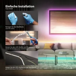 Bande LED 5m Stripe RGB éclairage Décoratif Bande Lumineuse RGB Changement De Couleurs -Éclairage Domestique 13224079 5