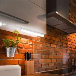 B.K.Licht Réglette LED Pour Cuisine Et Atelier, Platine LED 4W, Longueur 313 Mm, 400 Lm, Lumière Blanche Neutre 4000K -Éclairage Domestique 13224086 3