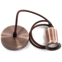 Pendel E27 Câble 1000Mm 0,75Mm En Tissu- Rosette [SC-MPL018] (SC-MPL018)