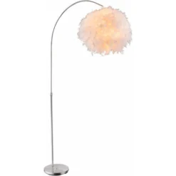 Lampadaire Salon éclairage Latéral Plume Boule Arc Lampe Sur Pied Globo 15057S