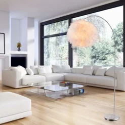 Lampadaire Salon éclairage Latéral Plume Boule Arc Lampe Sur Pied Globo 15057S -Éclairage Domestique 13541460 4