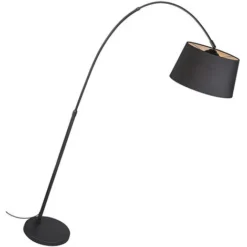 QAZQA Arc - Lampe Arquée Moderne - 1 Lumière - H 1700 Mm - Noir - Moderne - Éclairage Intérieur - Salon -Éclairage Domestique 14193267 3
