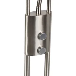 QAZQA Lexus - LED Dimmable Lampadaire Avec Lampe De Lecture Moderne Variateur Inclus - 1 Lumière - H 1800 Mm - Acier - Moderne - Éclairage Intérieur - Salon I Chambre -Éclairage Domestique 14868094 5