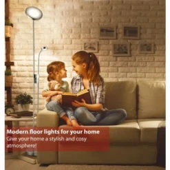 Lampadaire LED Dimmable Métal Lampe à Vasque Salon Orientable 7 Lampadaire LED Dimmable Métal Lampe à Vasque Salon Orientable -Éclairage Domestique 16358057 3