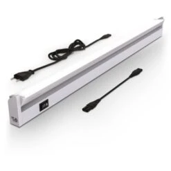 Réglette LED Barre Lumineuse Placard Pivotable De 150° Pour Cuisine Atelier Couleur Argent