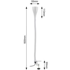 Lampe De Lecture LED / Luminaire De Chevet à Pince Blanche Dimmable Lampe De Table Lampe De Bureau -Éclairage Domestique 16359208 4