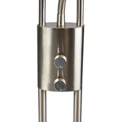 QAZQA Ibiza - LED Dimmable Lampadaire Avec Lampe De Lecture Moderne Variateur Inclus - 1 Lumière - H 180 Cm - Acier - - Éclairage Intérieur - Salon I Chambre I Cuisine I Salle à Manger -Éclairage Domestique 18082042 3