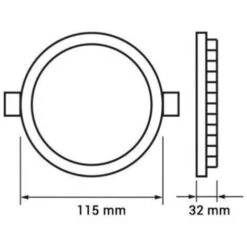 Spot LED Rond Extra Plat 6W Ø115mm Dimmable Température Variable - Blanc - SILAMP -Éclairage Domestique 19306199 4