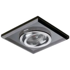 Support Spot Encastrable Carré Fin Orientable MORTA Noir