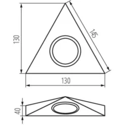 Luminaire Pour Meuble Chrome Mat -Éclairage Domestique 19899896 3