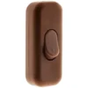 Interrupteur 2A Unipolaire Marron - Zenitech