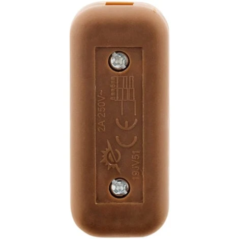 Interrupteur 2A Unipolaire Marron - Zenitech 2 Interrupteur 2A Unipolaire Marron - Zenitech – Image 2