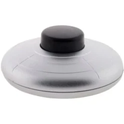 Interrupteur à Pied Bi Colore Pour Luminaire - Argent - Zenitech