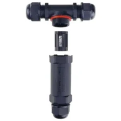 Connecteur Étanche T 450V Noir IP68