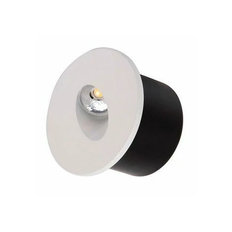 Spot LED Mural Rond Blanc 3W 4000K 1 Spot LED Mural Rond Blanc 3W 4000K