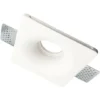 Support Spot GU10 LED Carré Blanc Ø120mm