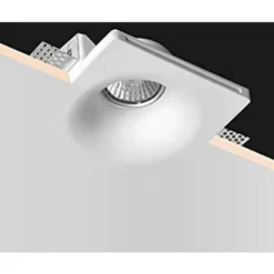 Support Spot GU10 LED Carré Blanc Ø120mm -Éclairage Domestique 23504614 3