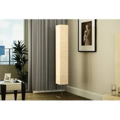 Lampadaire Avec Support En Acier 170 Cm Beige 6 Lampadaire Avec Support En Acier 170 Cm Beige -Éclairage Domestique 26371937 3