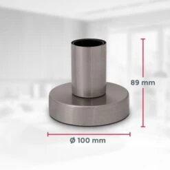 Lampe De Chevet Rétro Lampe De Table Métal Nickel Mat Douille E27 Câble Avec Interrupteur Lampe à Poser Vintage Ø10cm -Éclairage Domestique 27245509 3