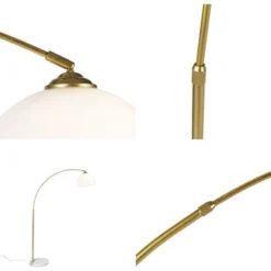 QAZQA Arc-basic - Lampadaire Moderne - 1 Lumière - H 170 Cm - Doré/Laiton - Moderne - Éclairage Intérieur - Salon I Chambre 7 QAZQA Arc-basic - Lampadaire Moderne - 1 Lumière - H 170 Cm - Doré/Laiton - Moderne - Éclairage Intérieur - Salon I Chambre -Éclairage Domestique 28063549 4