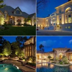 Lumières Enterrées, Led Chaud Blanc Enterré Lampe De Paysage Lampe De Sol Pour Jardin, Éclairage Extérieur---Ip68 Ac85-265V (4Pack,3W) -Éclairage Domestique 32621051 5