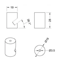 Creative-cables Italy Wood Decentralizer Wenge' Effect Kdcgl04 -Éclairage Domestique 35930984 3