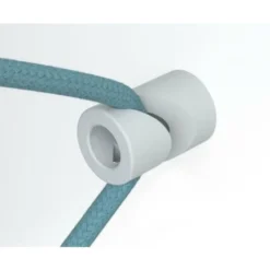 Creative-cables Italia Crochet En V Pour CÂble Électrique Textile Blanc Dcg01bia