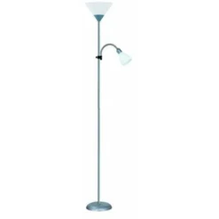 Centrale Brico Lampadaire Avec Liseuse Basic, 177 Cm, Blanc, 60 W