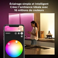 Philips Hue White & Color Ambiance Indoor LightStrips+ 2m, V4, Base Connectique, Compatible Bluetooth, Fonctionne Avec Alexa, Google Assistant Et Apple Homekit -Éclairage Domestique 41028212 5
