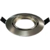 EUROPALAMP Collerette Orientable Aluminium Brossé , Support Spot Diamètre 90mm Trou De Perçage 65mm