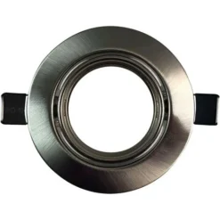 EUROPALAMP Collerette Orientable Aluminium Brossé , Support Spot Diamètre 90mm Trou De Perçage 65mm -Éclairage Domestique 4285774 3