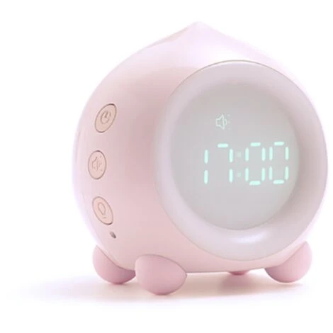 Réveil Enfant Pour Garçons Filles Avec Veilleuse Et Lumière Colorée Reveil Lumineux Intelligent Numérique Enfant Avec Fonction Snooze Et Lumière De Réveil - Triomphe(rose) 1 Réveil Enfant Pour Garçons Filles Avec Veilleuse Et Lumière Colorée Reveil Lumineux Intelligent Numérique Enfant Avec Fonction Snooze Et Lumière De Réveil - Triomphe(rose)