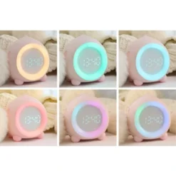 Réveil Enfant Pour Garçons Filles Avec Veilleuse Et Lumière Colorée Reveil Lumineux Intelligent Numérique Enfant Avec Fonction Snooze Et Lumière De Réveil - Triomphe(rose) 8 Réveil Enfant Pour Garçons Filles Avec Veilleuse Et Lumière Colorée Reveil Lumineux Intelligent Numérique Enfant Avec Fonction Snooze Et Lumière De Réveil - Triomphe(rose) -Éclairage Domestique 45292324 4