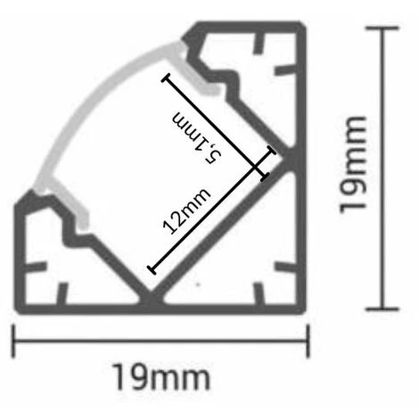 Profilé Aluminium Blanc Angle 2m Pour Ruban LED Couvercle Blanc Opaque - SILAMP 2 Profilé Aluminium Blanc Angle 2m Pour Ruban LED Couvercle Blanc Opaque - SILAMP – Image 2