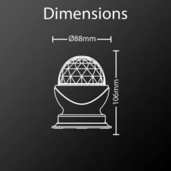 Xanlite - Lampe à Poser Effet Disco, LED Multicolores, Tête Rotative - LADRVB -Éclairage Domestique 47378377 4