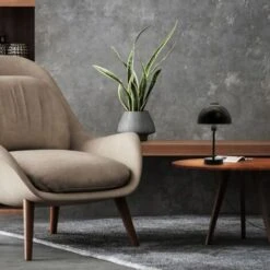 B.K.Licht Lampe De Table Design I Douille E14 I Lampe De Table Pour 1 Ampoule De Max. 25 Watt I Interrupteur à Câble I Noir Mat -Éclairage Domestique 48458276 5