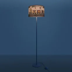 Paco Home Lampe Pour Enfants Lampadaire Chambre D'enfant Lampe Train Avec Animaux E27  Un Pied Blanc,  Vert (Ø38 Cm) -Éclairage Domestique 50628667 3