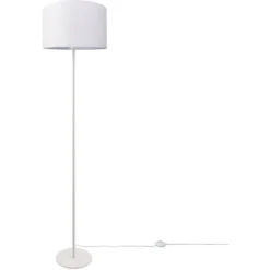 Paco Home Lampe Lampadaire Moderne Salon Séjour Chambre, à Pied, Lampadaire Déco E27  Un Pied Blanc,  Blanc (Ø38 Cm)