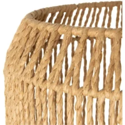 Paco Home Lampadaire Moderne Salon Chambre Aspect Rotin Boho Corbeille Lampadaire E27  Un Pied Noir,  Beige (Ø28 Cm) -Éclairage Domestique 50674262 5