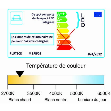 Spots LED Encastrable IP65 - Spécial Salle De Bain - 6.5W 500 LM 3000K - Garantie 2 Ans 5 Spots LED Encastrable IP65 - Spécial Salle De Bain - 6.5W 500 LM 3000K - Garantie 2 Ans – Image 5