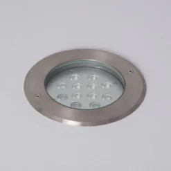 Spot LED Extérieur 12W Inox Encastrable Au Sol Blanc Chaud 2700K - 3000K 45º -Éclairage Domestique 5277027 4
